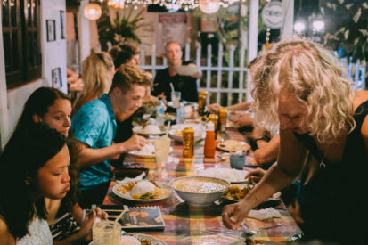 Spindrift Hostel Dinner